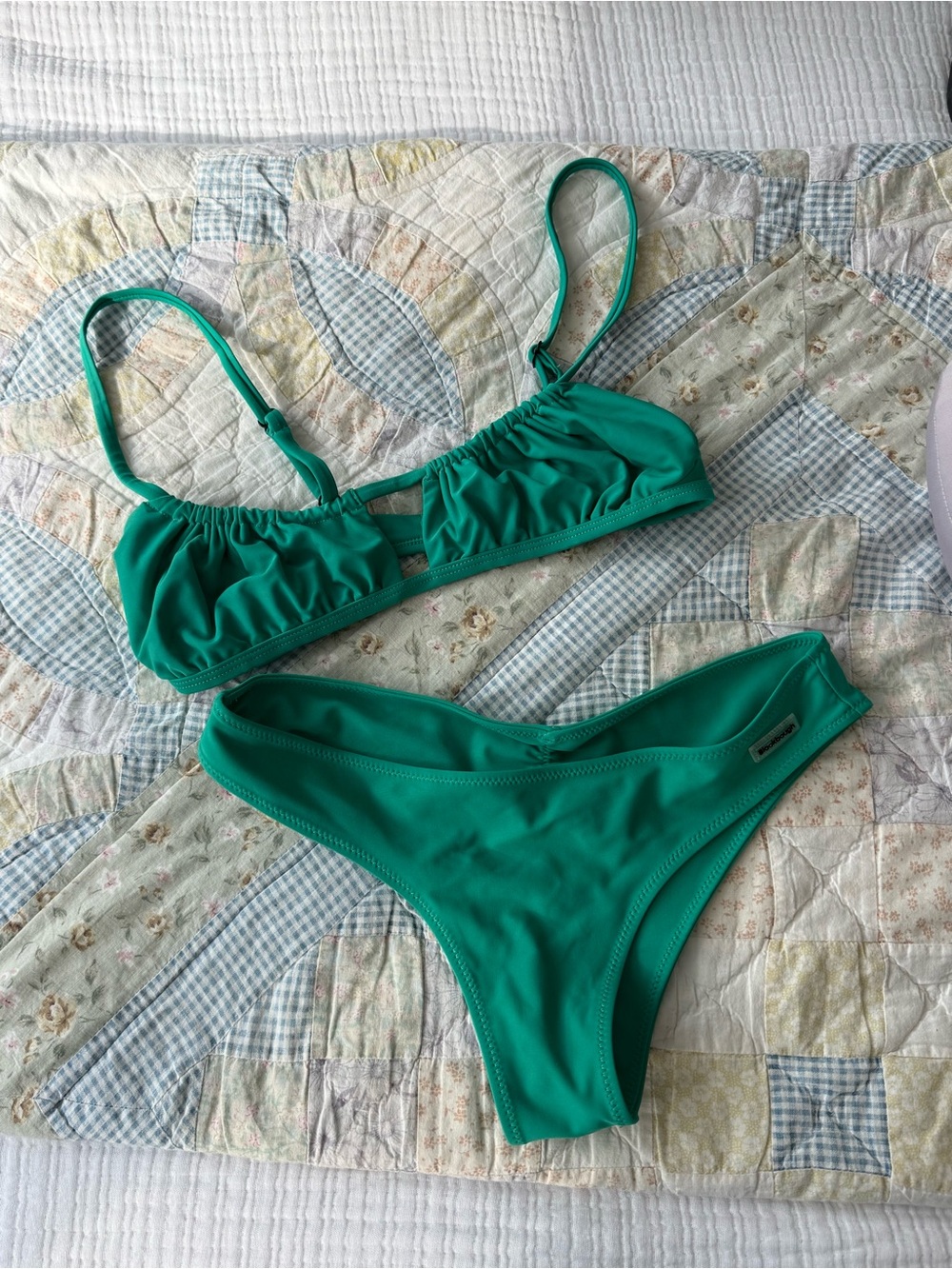 Blackbough Green Bikini Set
